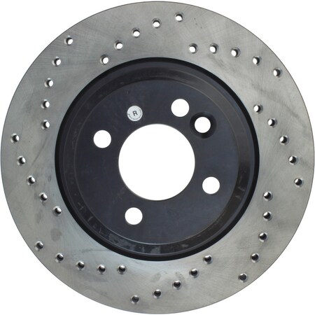 Centric Parts Sport Cross Drilled Brake Rotor, 128.34067R 128.34067R